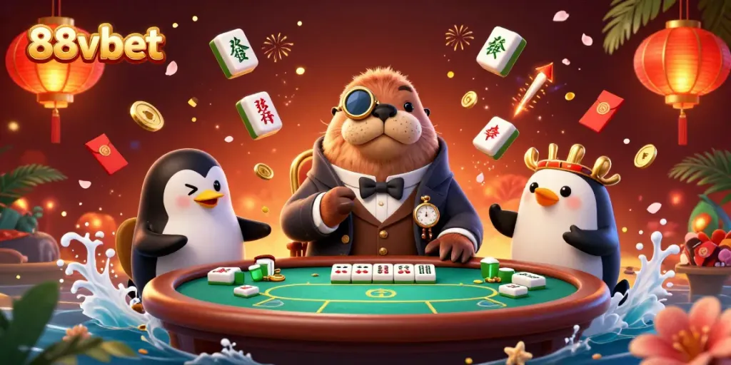 Experience thrilling games at 88vbet with a dynamic underwater poker scene and charming characters.