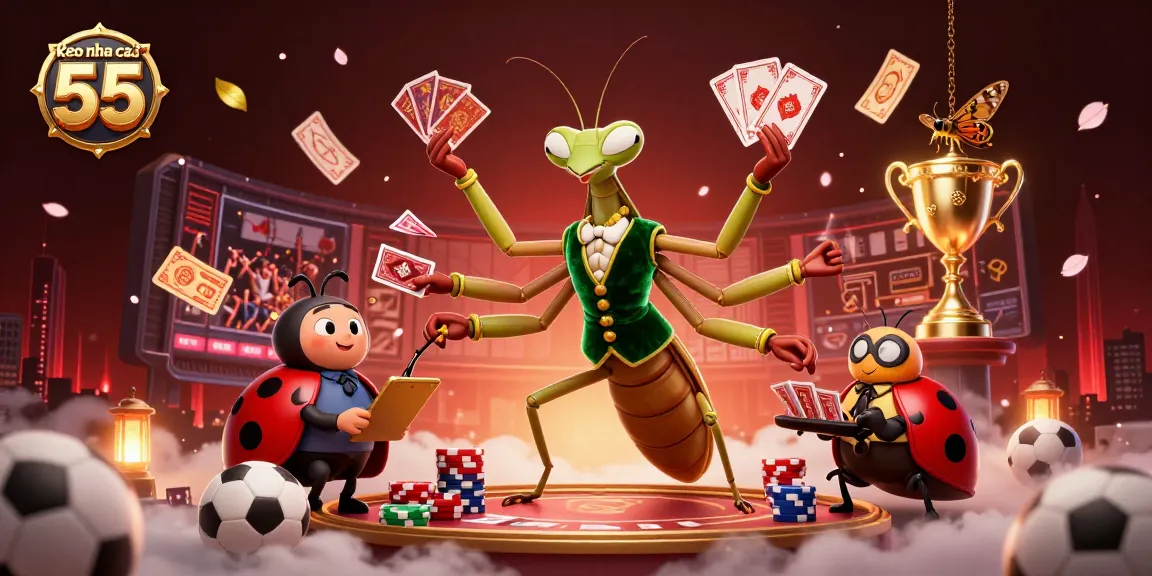 Betting on keo nha cai 55 with engaging sports action, vibrant characters, and dynamic gameplay elements