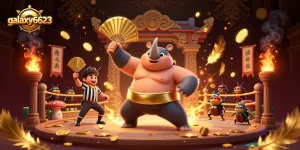 Experience exhilarating gameplay at galaxy6623 with a vibrant scene showcasing a beetle sumo champion.